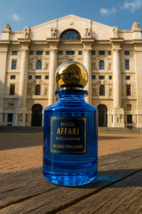 Piazza Affari: la fragranza che profuma di successo. L’essenza milanese sfida i giganti e conquista i social