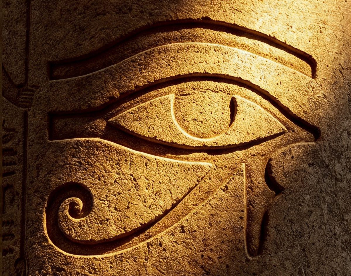 Installazione immersiva ispirata a Cleopatra nella mostra Cleopatra The Truth a CityOval Milano
